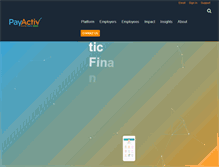 Tablet Screenshot of payactiv.com